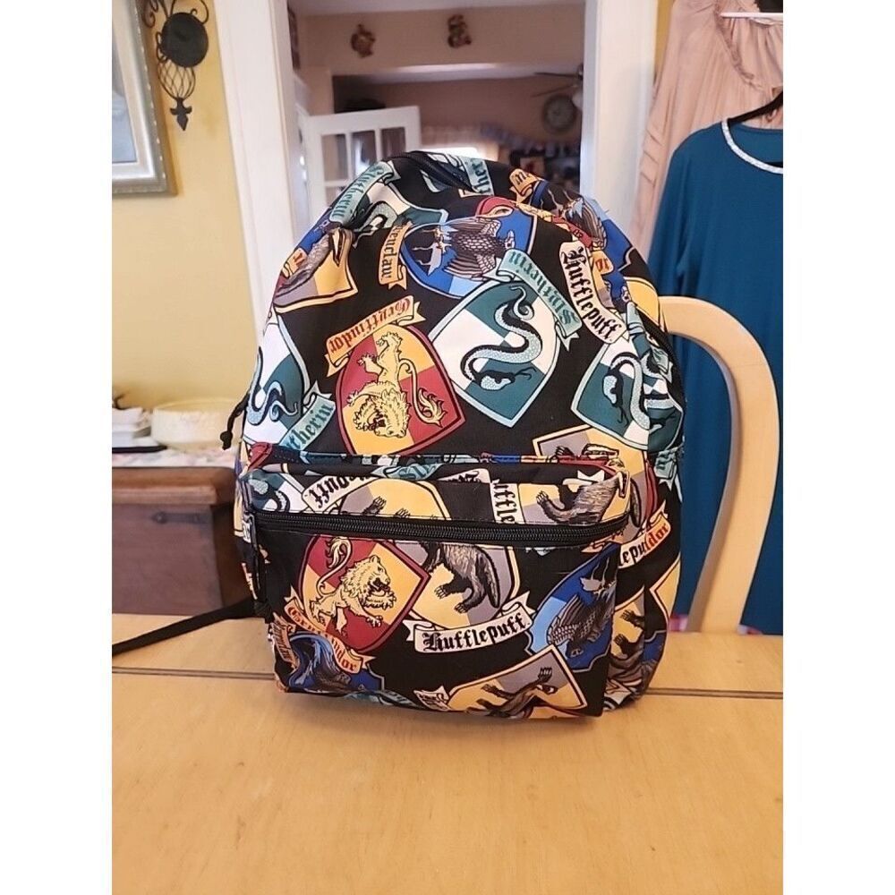 Harry Potter Gryffindor Slytherin Ravenclaw Hufflepuff Hogwarts Backpack Bag